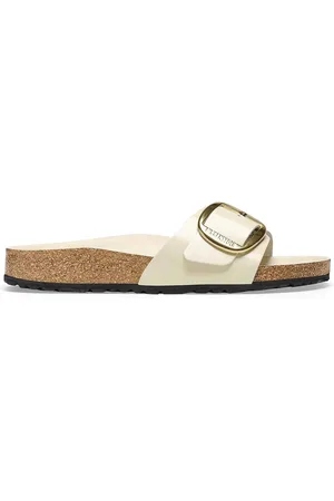 Birkenstock Madrid Big Buckle Shine Ecru