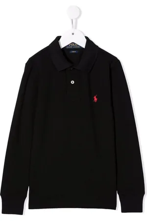 Ralph Lauren Polone a maniche lunghe del logo frontale