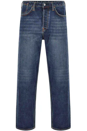 Evisu Jeans in miscela di cotone in denim scuro