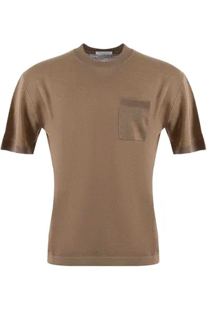 Paolo Pecora T-shirt in lino e miscela di cotone