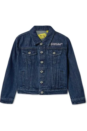 OFF-WHITE Giacca da jeans glitter booking