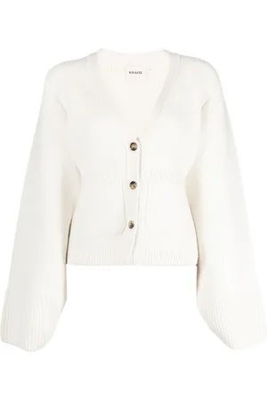 Khaite Cardigan scarlatto in cashmere