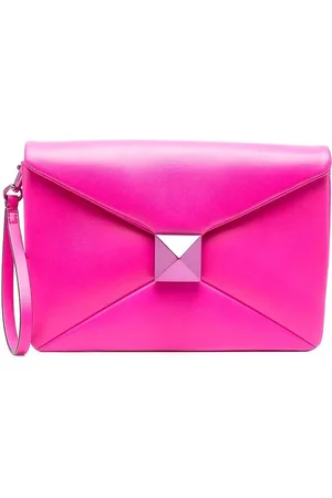 VALENTINO GARAVANI Pochette One Stud in rosa fucsia