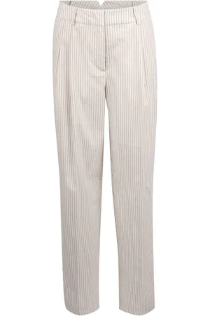 Essentiel Antwerp Pantaloni Gessati A Gamba Affusolata