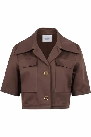 Patou Giacca Corta In Gabardine Di Cotone Bio