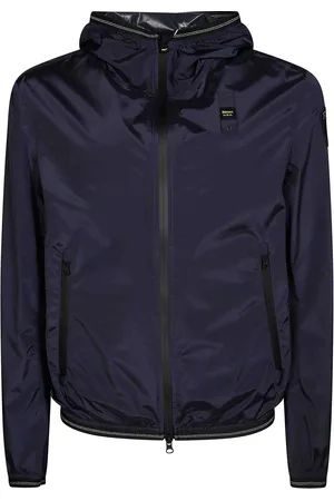 Blauer Bomber in nylon lucido