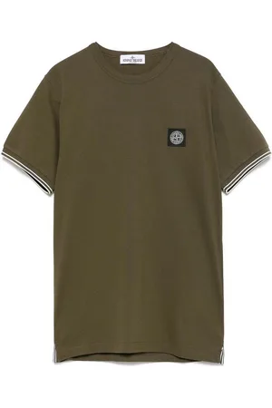 Stone Island T-Shirt Con Applicazione Compass