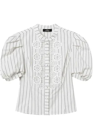 Twin-Set Camicia In Popeline Con Ricamo