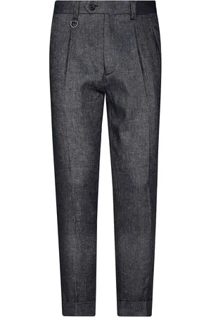 Paolo Pecora Panta Pince Lino EF Denim