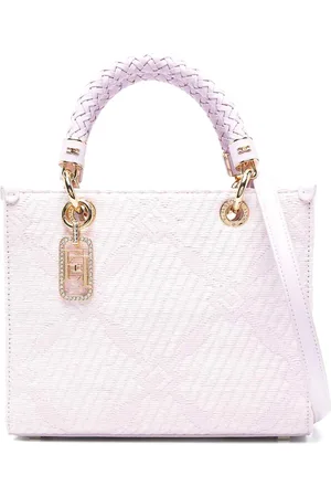 Elisabetta Franchi Borsa Tote Con Motivo Jacquard