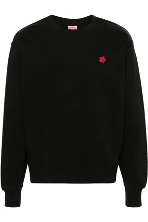 Kenzo Felpa in cotone con patch floreale Boke