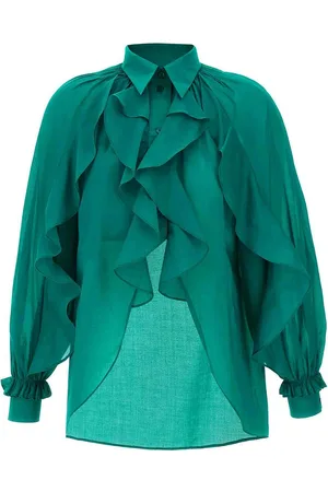 Alberta Ferretti Camicia arruffata e arruffite