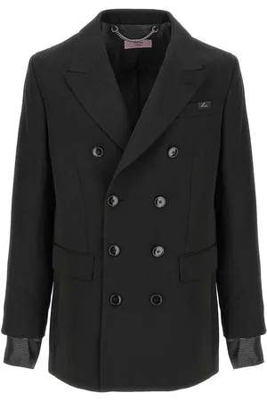 MARTINE ROSE Blazer a doppio petto a strisce