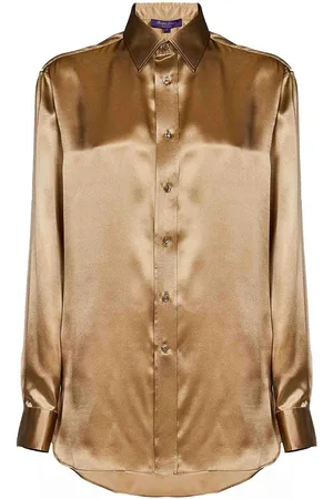 Ralph Lauren Camicia di seta dorata