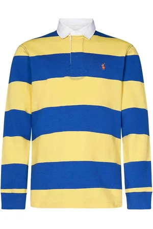 Ralph Lauren Maglia di cotone a strisce blu