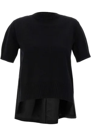 SACAI Maglione patchwork