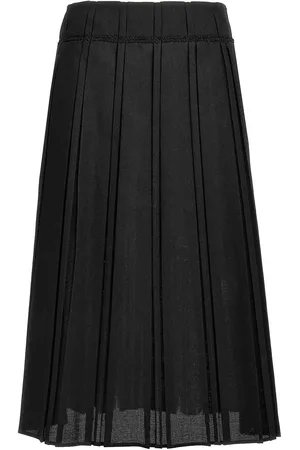 Jil Sander Gonna pieghettata