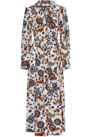 ULLA JOHNSON Abito Midi in Crepe