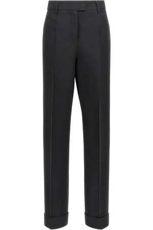 Salvatore Ferragamo Pantaloni a pieghe allungate