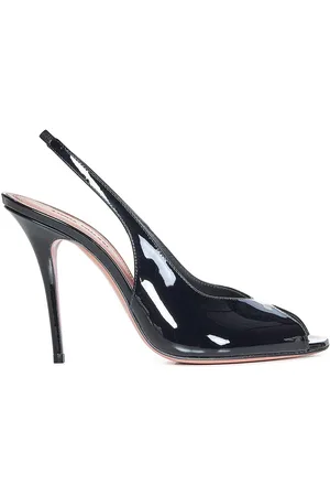 Amina Muaddi Kristina Sling 105 in pelle