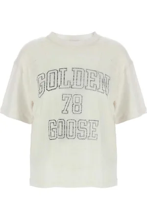 Golden Goose T-shirt di lino