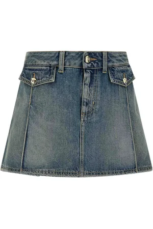 Alexander McQueen Mini gonna in denim