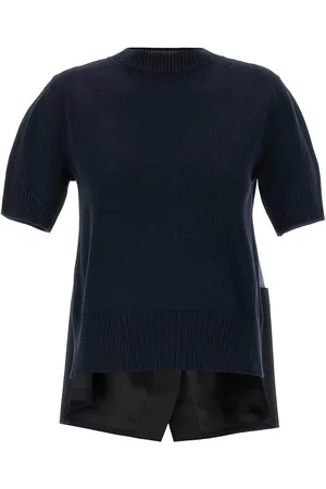 SACAI Maglione patchwork