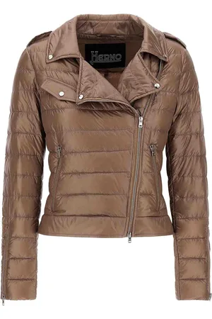 HERNO Giacca da motociclista Taupe in nylon ultrale