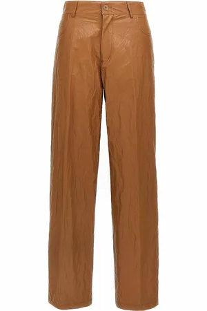 NUDE Pantaloni a effetto in pelle