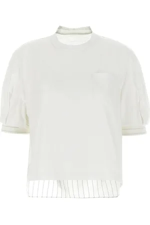 SACAI T-shirt organza
