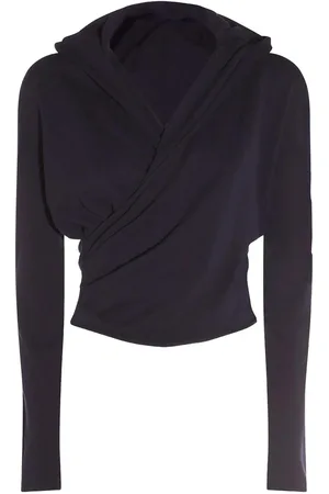 add Top con cappuccio in maglia