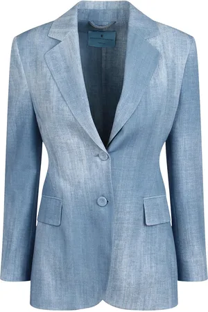 ERMANNO SCERVINO Blazer Con Stampa Denim