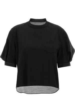 SACAI T-shirt organza