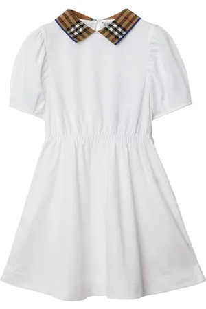 Burberry Polo in cotone con colletto a quadri