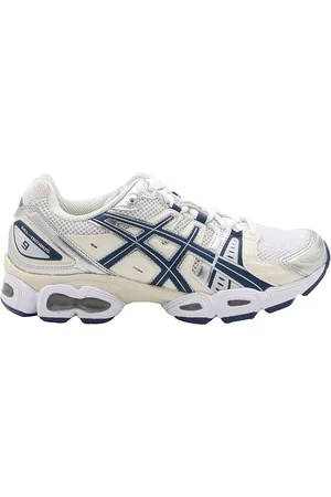 Asics Sneakers Nimbus in gel bianche e indaco
