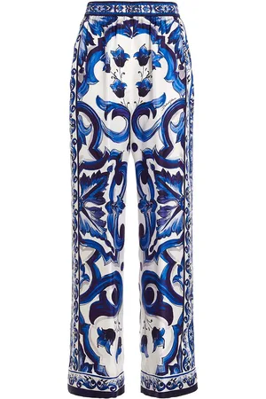 Dolce & Gabbana Pantaloni palazzo Mediterraneo