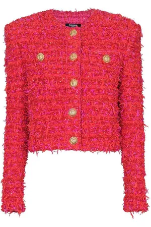Balmain Giacca tweed ritagliata