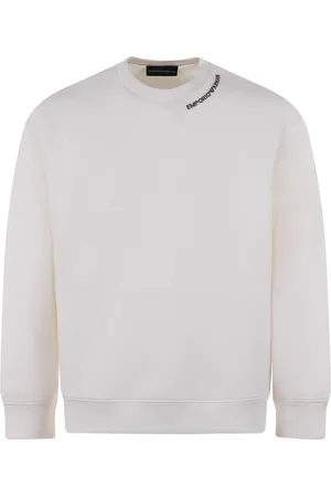 Emporio Armani Felpa con logo intorno al girocollo