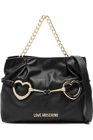 Moschino Sacca in pelle in finto lucido