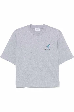 OFF-WHITE T-shirt di cotone con stampa sul retro