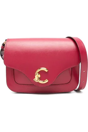 Coccinelle Borsa a traversa in pelle rossa con logo