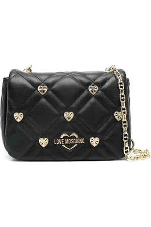 Moschino Borsa a traversa trapuntata nera