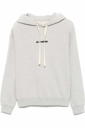 Jil Sander Felpa di cotone grigia