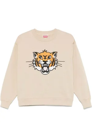 Kenzo Felpa logo tigre ricamato