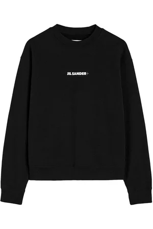 Jil Sander Felpa con equipaggio in cotone con logo