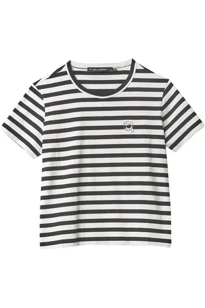 Karl Lagerfeld Tshirt boxy a strisce ikon