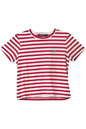 Karl Lagerfeld Tshirt boxy a strisce ikon