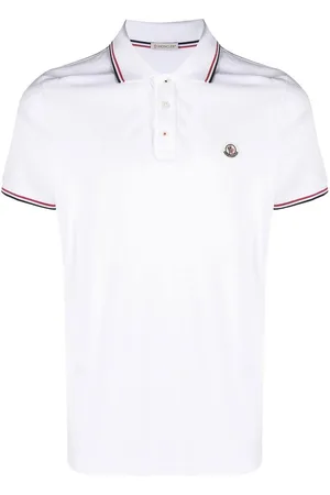 Moncler Polo di cotone con strisce