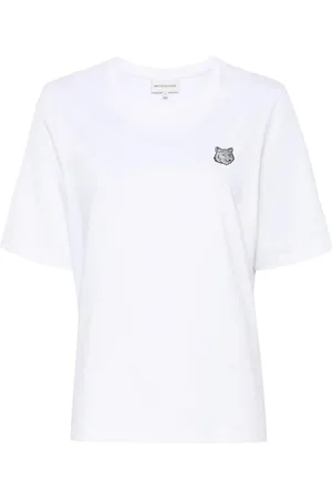 Maison Kitsuné T-Shirt Con Applicazione Fox
