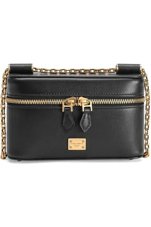 Dolce & Gabbana Sicilia Cube Spall Borsa in pelle nera
